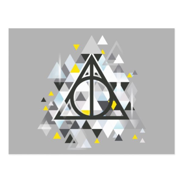 Harry Potter | Geometric Deathly Hallows Symbol Postcard