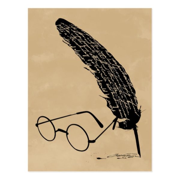 Harry Potter | Glasses And Quill Postcard