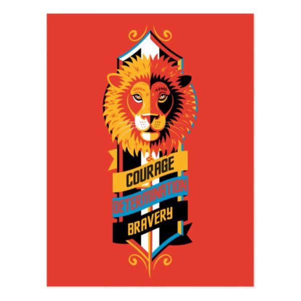 Harry Potter | GRYFFINDOR™ House Traits Sigil Postcard
