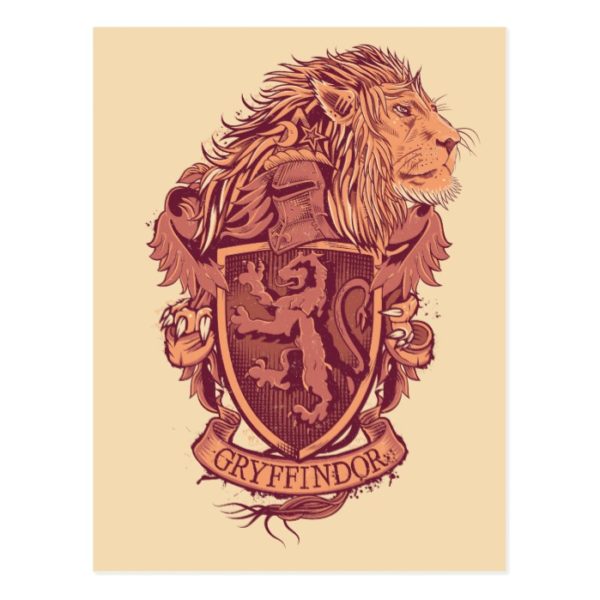 Harry Potter | Gryffindor Lion Crest Postcard