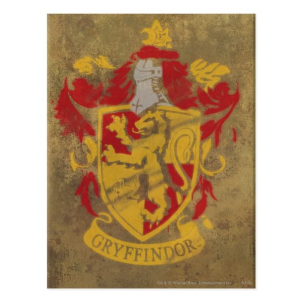 Harry Potter | Gryffindor - Retro House Crest Postcard