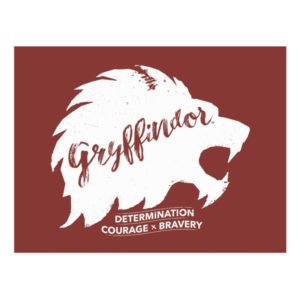Harry Potter | GRYFFINDOR™ Silhouette Typography Postcard