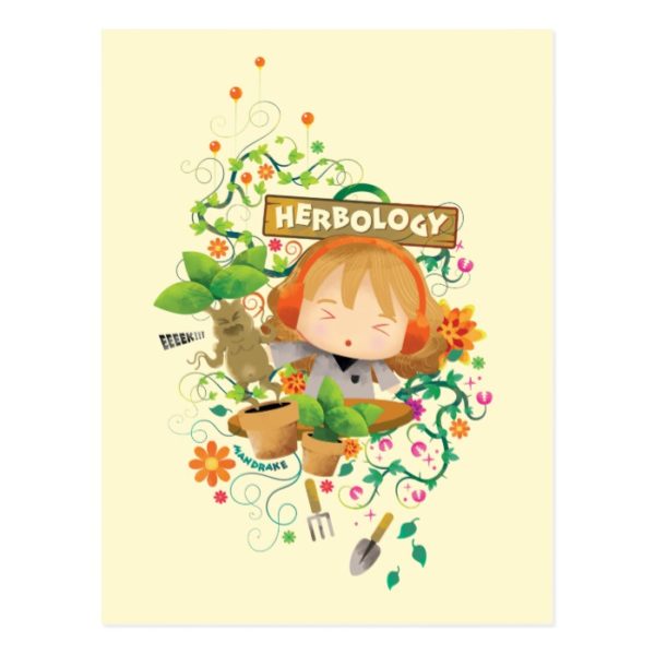 Harry Potter | Hermione Herbology Class Graphic Postcard