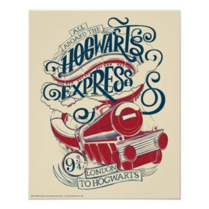 Harry Potter | Hogwarts Express Typography Poster