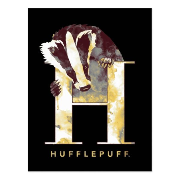 Harry Potter | HUFFLEPUFF™ Badger Watercolor Postcard