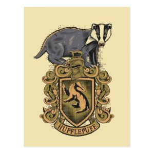 Harry Potter | Hufflepuff Crest with Badger Postcard