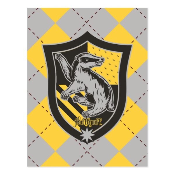 Harry Potter | Hufflepuff House Pride Crest Postcard