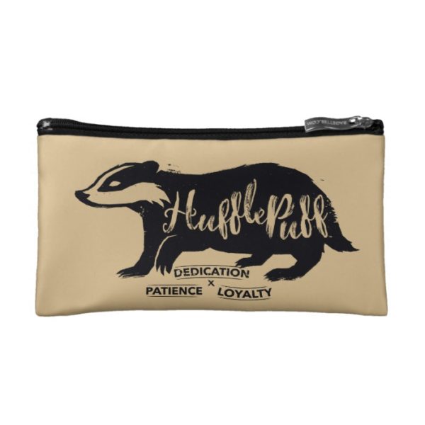 Harry Potter | HUFFLEPUFF™ Silhouette Typography Cosmetic Bag