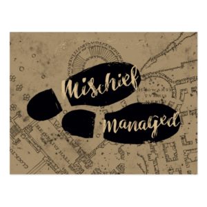 Harry Potter | MISCHIEF MANAGED™ Map Footprints Postcard