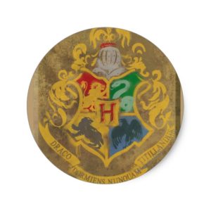 Harry Potter | Rustic Hogwarts Crest Classic Round Sticker