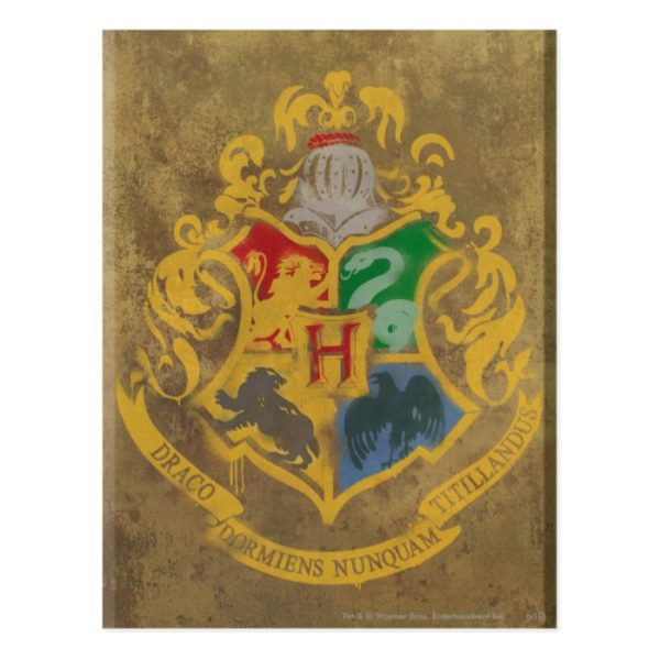 Harry Potter | Rustic Hogwarts Crest Postcard