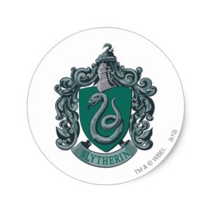 Harry Potter | Slytherin Crest Green Classic Round Sticker
