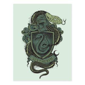 Harry Potter  | Slytherin Crest Postcard