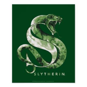 Harry Potter | SLYTHERIN™ Snake Watercolor Poster