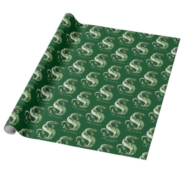Harry Potter | SLYTHERIN™ Snake Watercolor Wrapping Paper