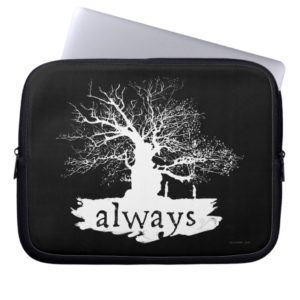 Harry Potter Spell | Always Quote Silhouette Computer Sleeve