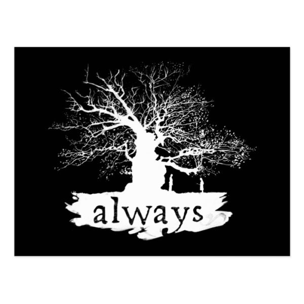 Harry Potter Spell | Always Quote Silhouette Postcard