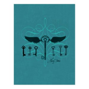 Harry Potter Spell | Flying Keys Postcard