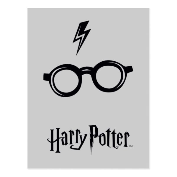 Harry Potter Spell | Lightning Scar and Glasses Postcard