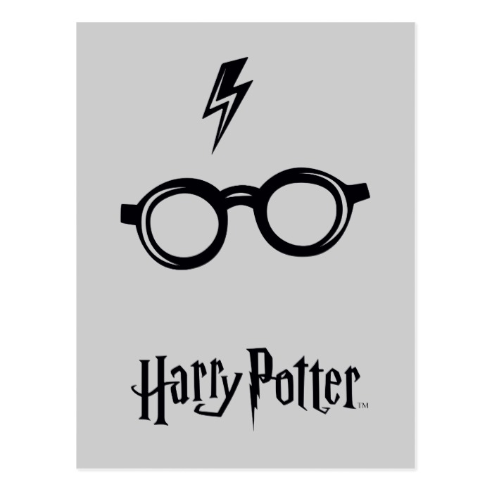 Harry Potter Spell | Lightning Scar and Glasses Postcard - Custom Fan Art