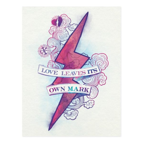 Harry Potter Spell | Love Leaves Its Own Mark Postcard