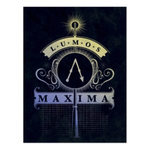 Harry Potter Spell | Lumos Maxima Graphic Postcard