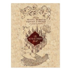 Harry Potter Spell | Marauder's Map Postcard