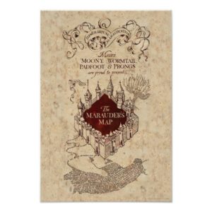 Harry Potter Spell | Marauder's Map Poster