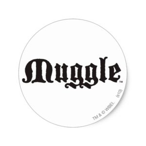 Harry Potter Spell | Muggle Classic Round Sticker