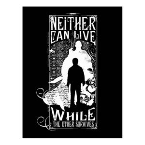 Harry Potter Spell | Neither Can Live Postcard