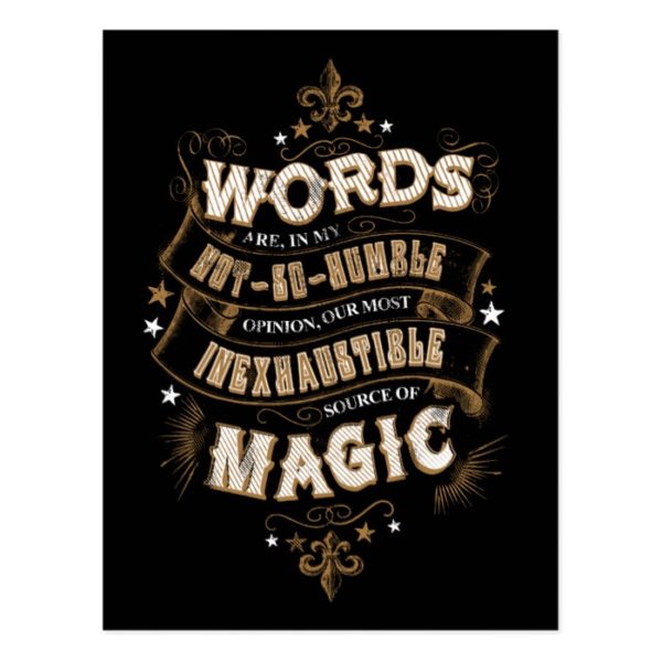 Harry Potter Spell | Words Are Our Most Inexhausti Postcard