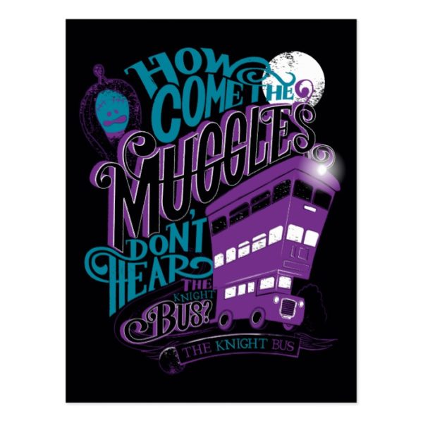 Harry Potter | The Knight Bus Typography Graphic Postcard