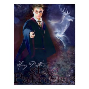Harry Potter's Stag Patronus Postcard