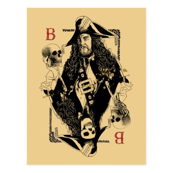 Hector Barbossa - Ruler Of The Seas Postcard