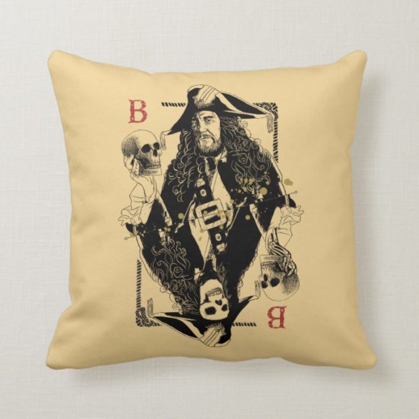 Hector Barbossa - Ruler Of The Seas Throw Pillow