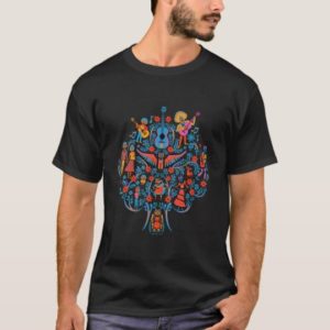 Disney Pixar Coco | Colorful Character Tree T-Shirt