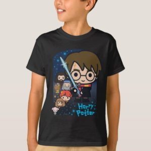 Cartoon Harry Potter Chamber of Secrets Graphic T-Shirt