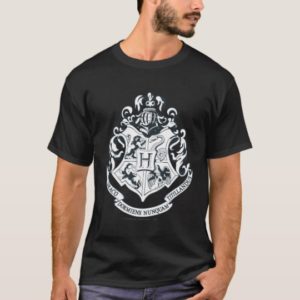 Harry Potter | Hogwarts Crest - Black and White T-Shirt