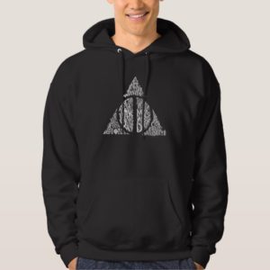 Harry Potter Spell | DEATHLY HALLOWS Typography Gr Hoodie