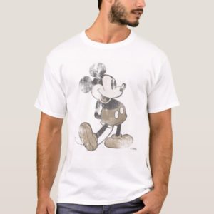 Mickey Mouse Vintage Washout Design T-Shirt