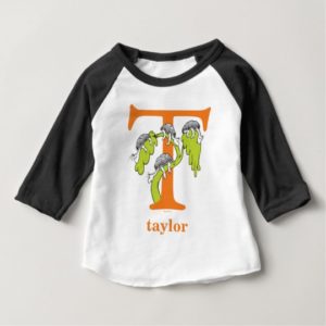 Dr. Seuss's ABC: Letter T - Orange | Add Your Name Baby T-Shirt