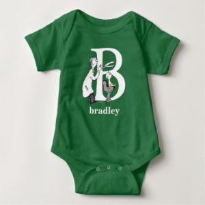 Dr. Seuss's ABC: Letter B - White | Add Your Name Baby Bodysuit