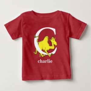 Dr. Seuss's ABC: Letter C - White | Add Your Name Baby T-Shirt