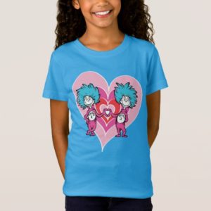 Dr. Seuss Valentine | Thing 1 Thing 2 T-Shirt