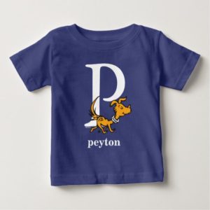 Dr. Seuss's ABC: Letter P - White | Add Your Name Baby T-Shirt