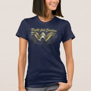 Wonder Woman Brushed Gold Symbol T-Shirt