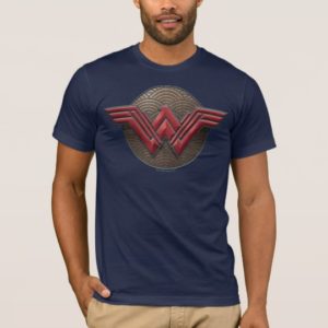 Wonder Woman Symbol Over Concentric Circles T-Shirt
