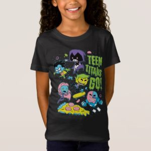 Teen Titans Go! | Gnarly 90's Pizza Graphic T-Shirt