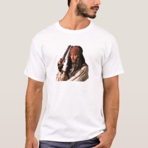 Pirates of the Caribbean Jack Sparrow with Gun T-Shirt
