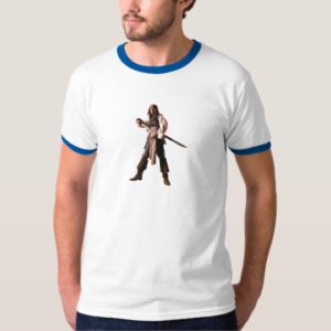 Captain jack sparrow standing drawing sword T-Shirt